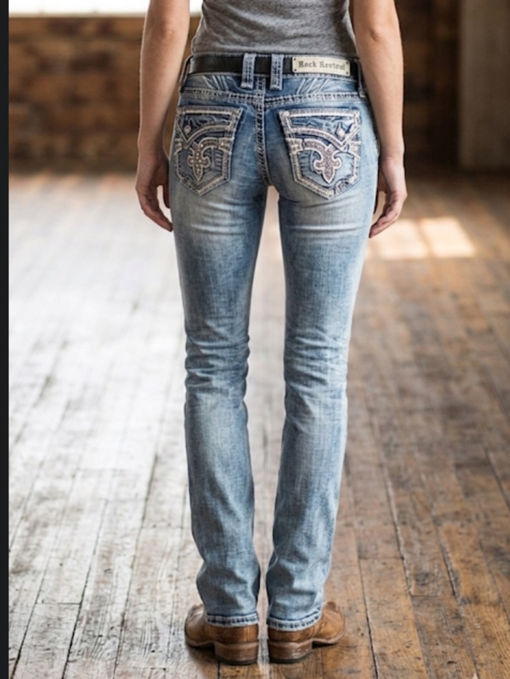 Rock Revival Fleur De Lis Jeans